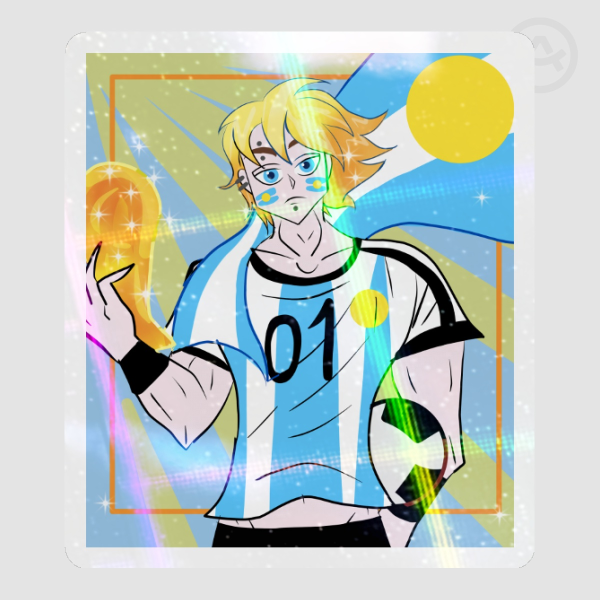 Adam argentino Stickers