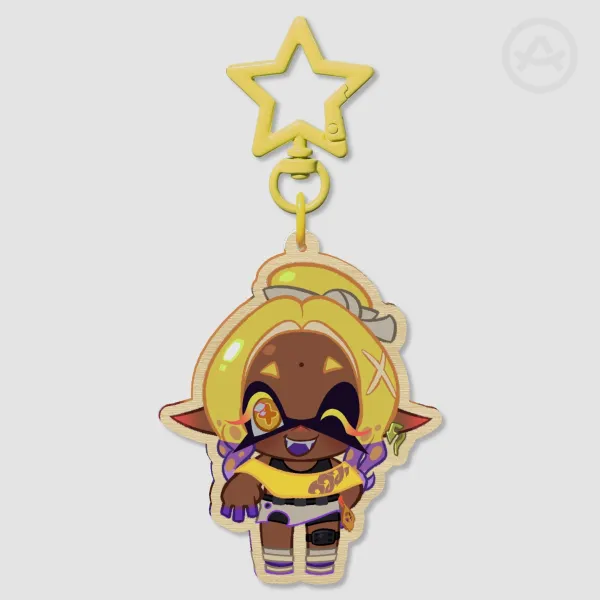 Splatoon Raiders - Frye Wooden Keychain