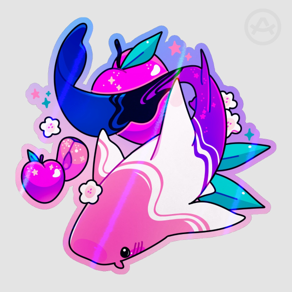 Genderfluid Nurse Shark Sticker