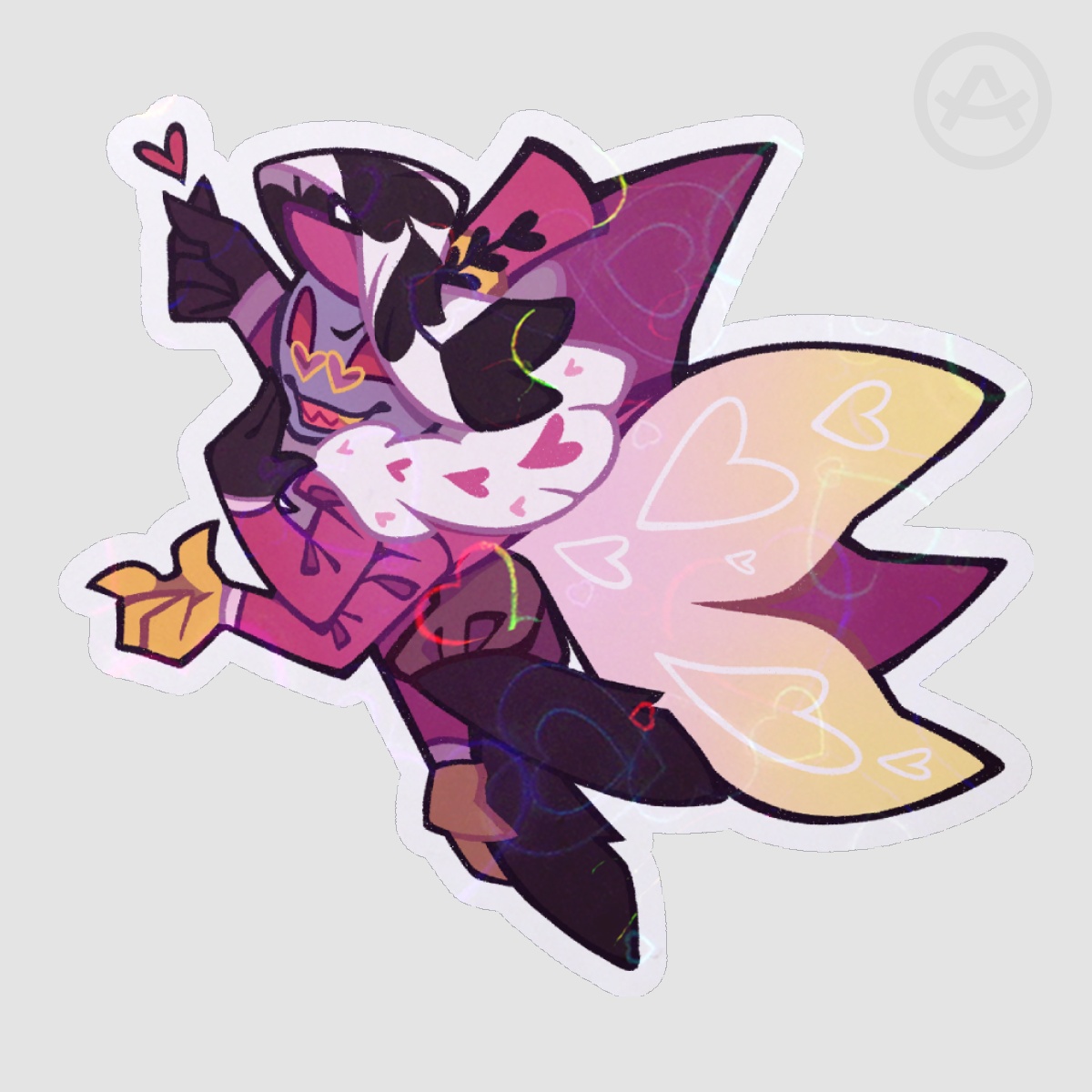 Valentino Sticker || Maid Cafe Hell-a-Collab