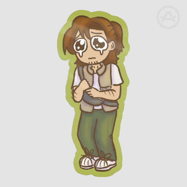 Darren Crying Sticker