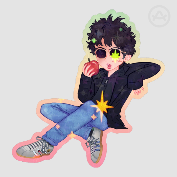 Ian McCulloch Apple Sticker