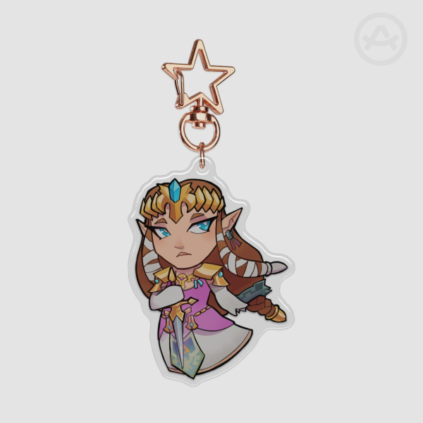 Twilight Zelda Double Sided Epoxy Keychain