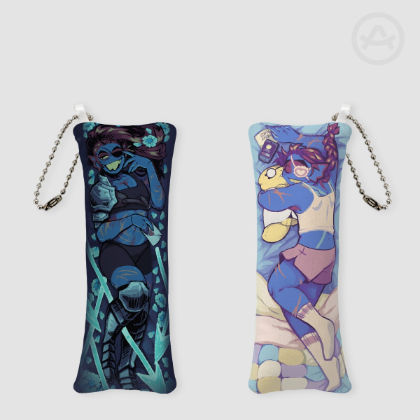 Mini Undyne Body Pillow Keychain