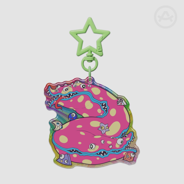 Gloink Queen Glitter Acrylic Charm w/ Epoxy
