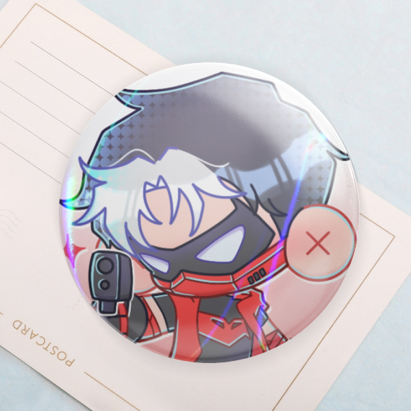 Red Hood Round Badge (Button Pin) | Jason Todd DC Comics