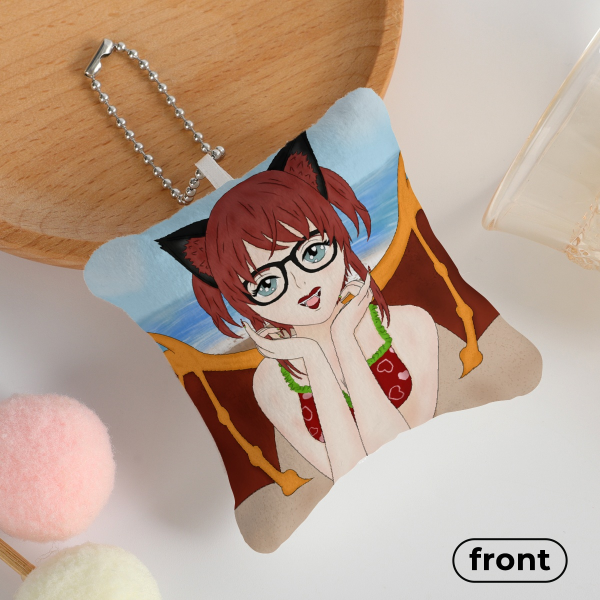 Choco Summer Mini Pillow Keychains
