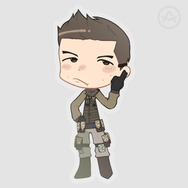 Piers Nivans Resident Evil 6 Sticker