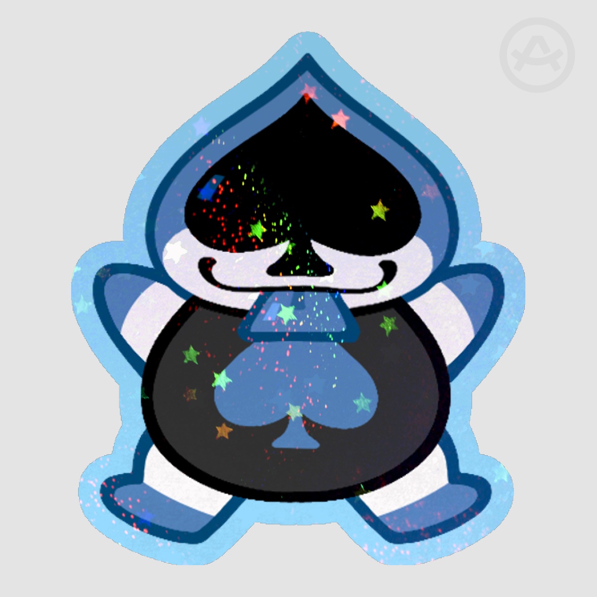 Round Boy Lancer Die Cut Sticker