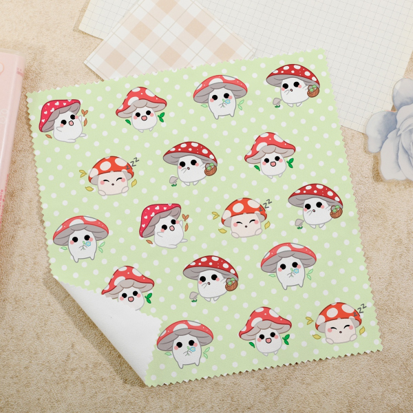 Mushroom Glass Cloth