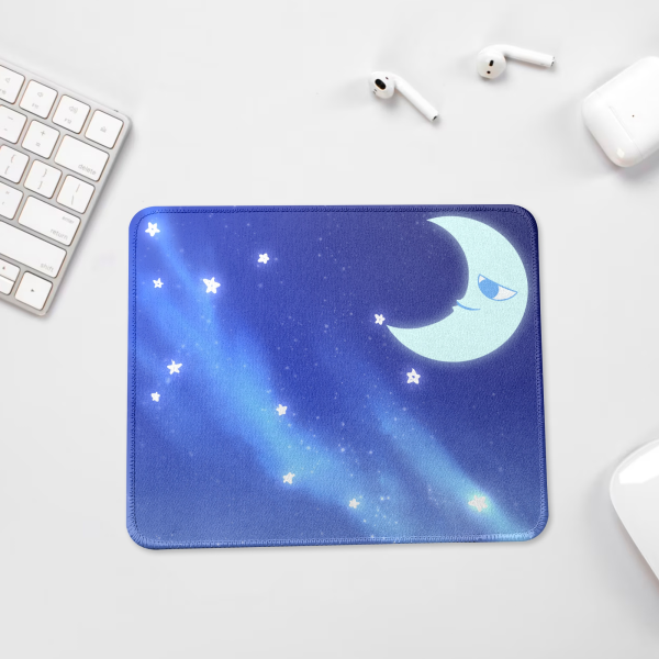 Moon Square Mouse Pad