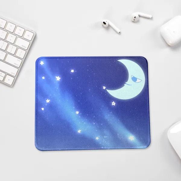 Moon Square Mouse Pad