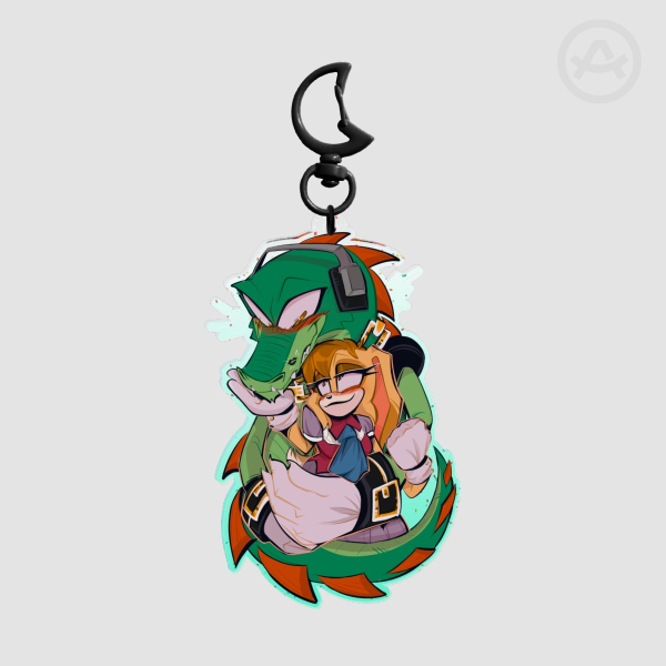 Love-Marked Muzzle Vectilla Colored Edge Acrylic Keychains