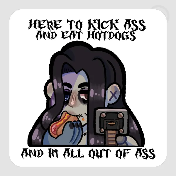 Victor Deadlock Sticker (HERE TO EAT HOTDOGS)