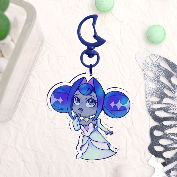 Knights of Guinevere Glitter Keychain
