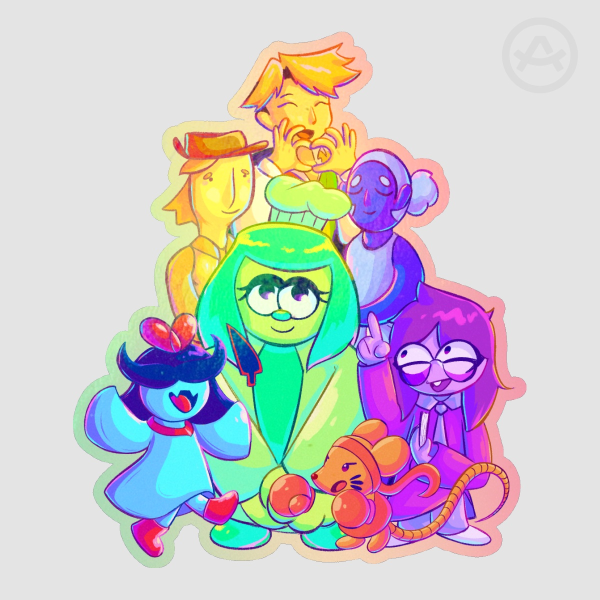Flower gang sticker