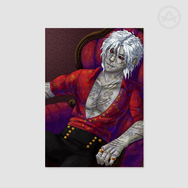 Vampires SMP Pyroscythe "Creature in the Black Night" Print
