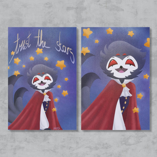 Trust the stars ~ Postcard