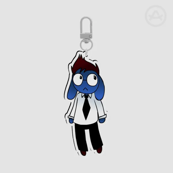 Ron from Accounting Animal Hospital Roblox Acrylic Keychain
