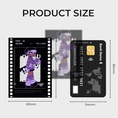Eileen Film Polaroid Photocards - 2.55x3.54"(65*90mm), Black Film
