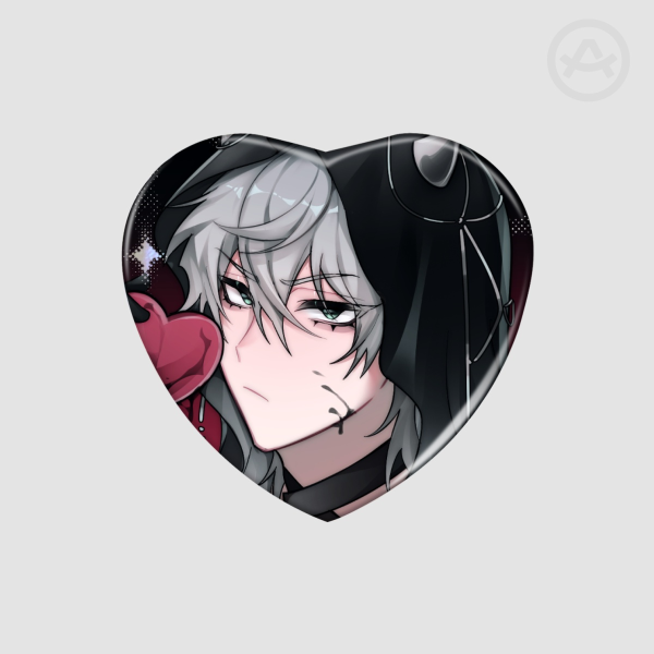 Till Heart Shape Holographic Badge