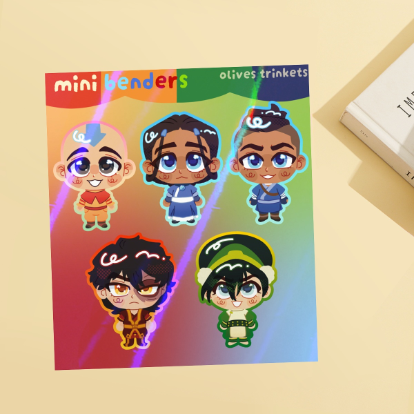 mini benders sticker sheet
