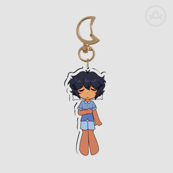 Sleeping Agafonov Clear Acrylic Keychain (no bed)