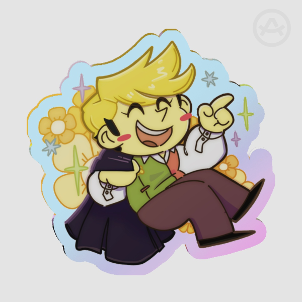 Flowery Rainbow Pin