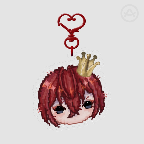 Riddle crown face keychain Ver