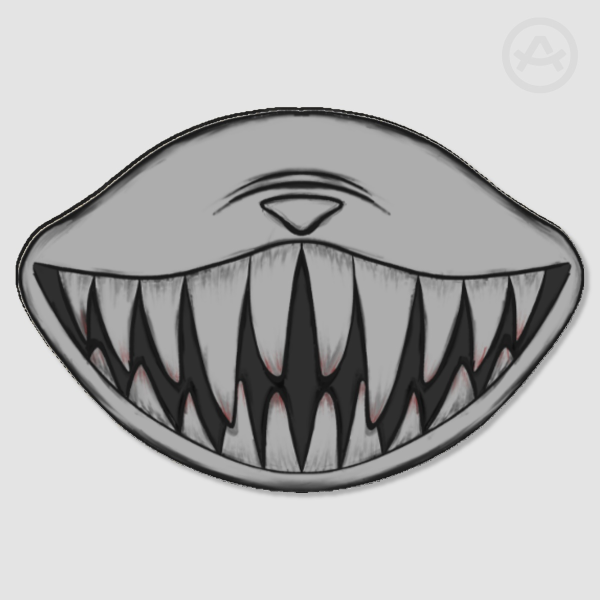 Monster Mouth Wood Pin