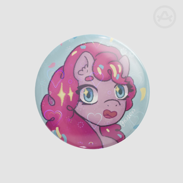 pinkie pie | round badge