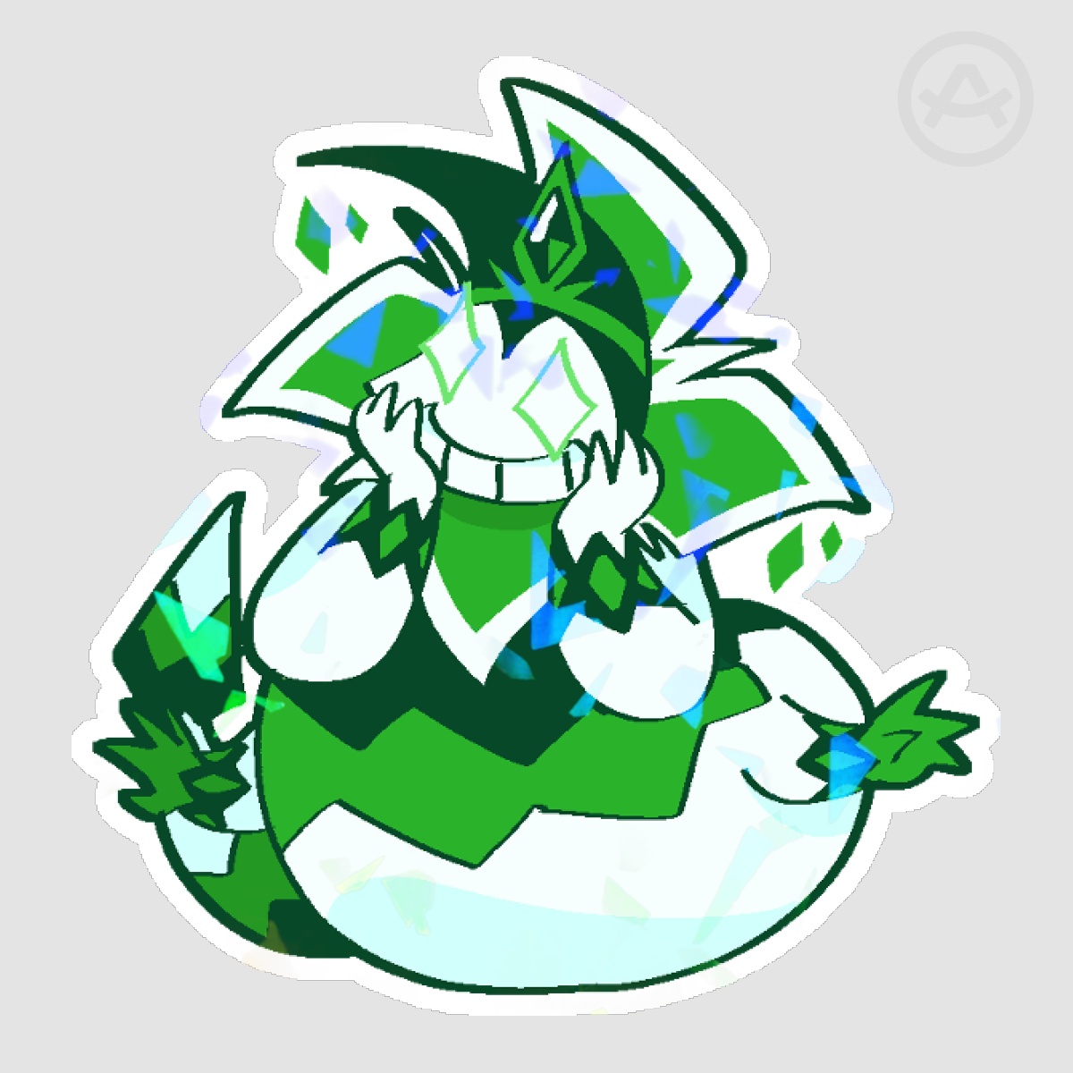 King of Diamonds Deltarune Stickers