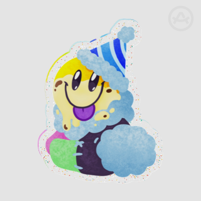 SmileSlop Loves Banana Pudding Acrylic Pin