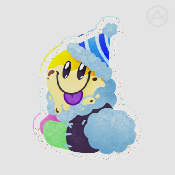 SmileSlop Loves Banana Pudding Acrylic Pin