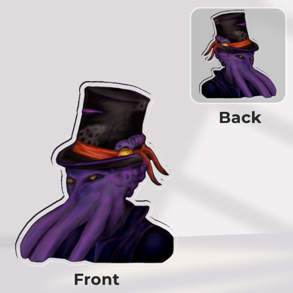 Fancy Mindflayer Acrylic Pin