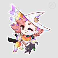 Chibi Prism & Cosmei Holographic Sticker