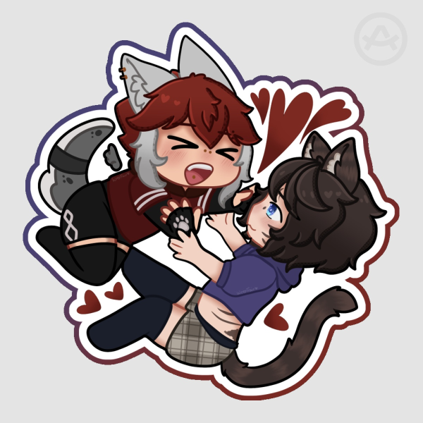 XarWren Chibi Die Cut Stickers