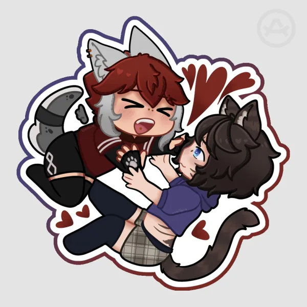 XarWren Chibi Die Cut Stickers