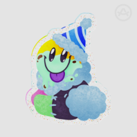 SmileSlop Loves lucky Pudding Acrylic Pin