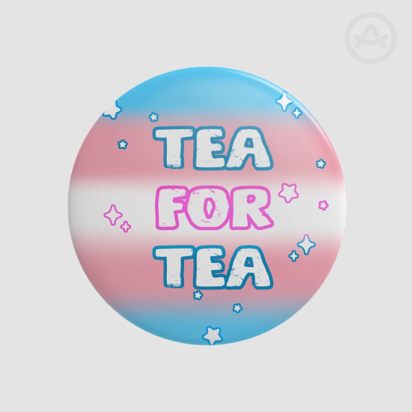 Tea For Tea / T4T Round Badges (Button Pins)