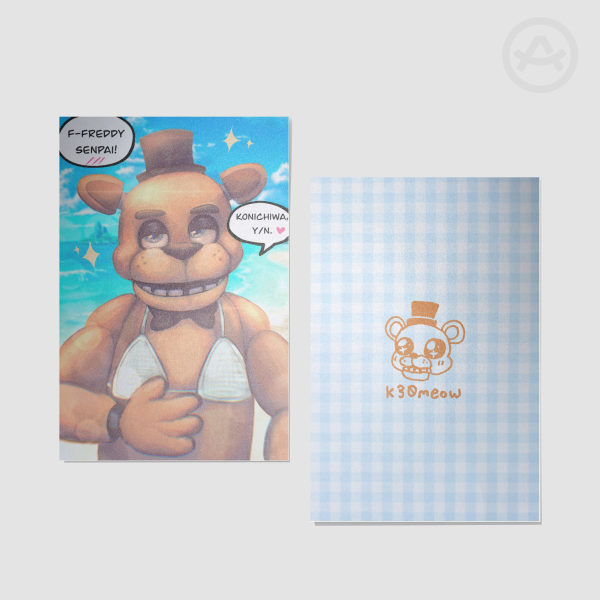 freddy fazbear beach episode postcards!