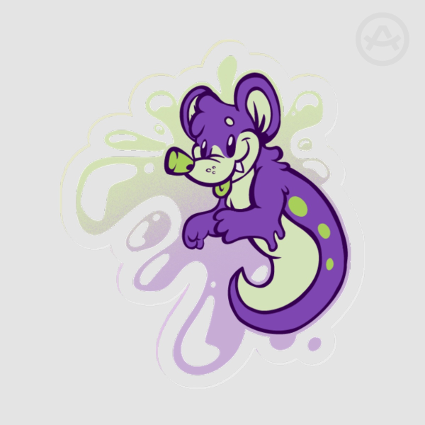 Slug Rat Acrylic Pin