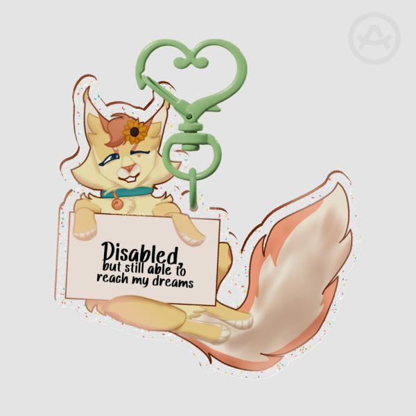 Skye Double-sided Keychain | Disabled Pride Collab