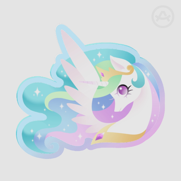 Princess Celestia | Holographic Pin