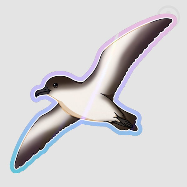 Hawaiian A'O Bird - Colored Edge Die Cut Stickers