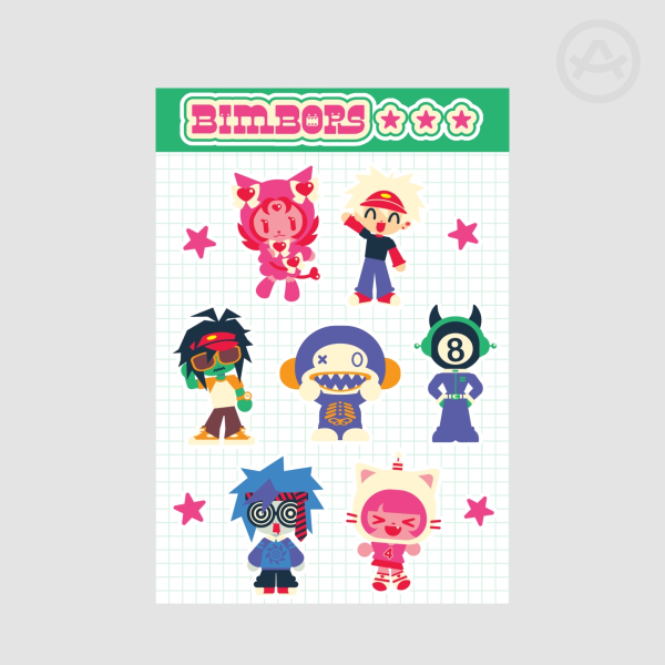 Bimbop sticker sheet!
