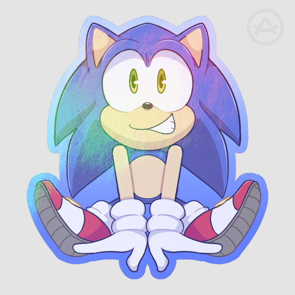 SONIC THE HEDGEHOG] [PYROBOXES] SONIC DIECUT STICKER
