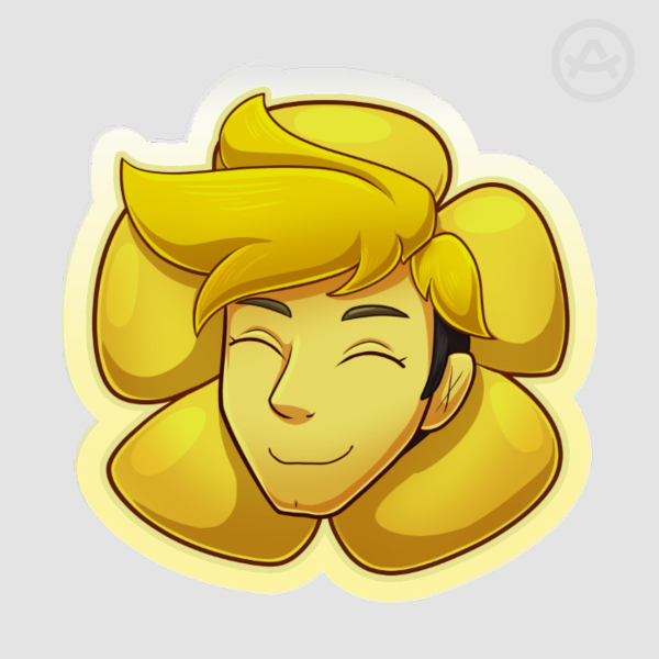 [ DELTARUNE ] Flowery - Acrylic Pin