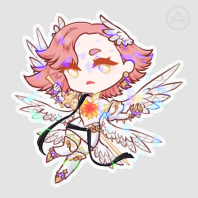 Chibi Divine Prism Holographic Sticker