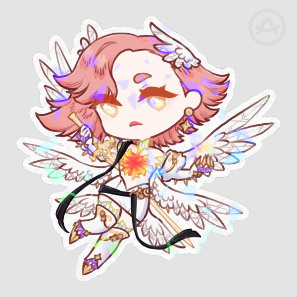 Chibi Divine Prism Holographic Sticker